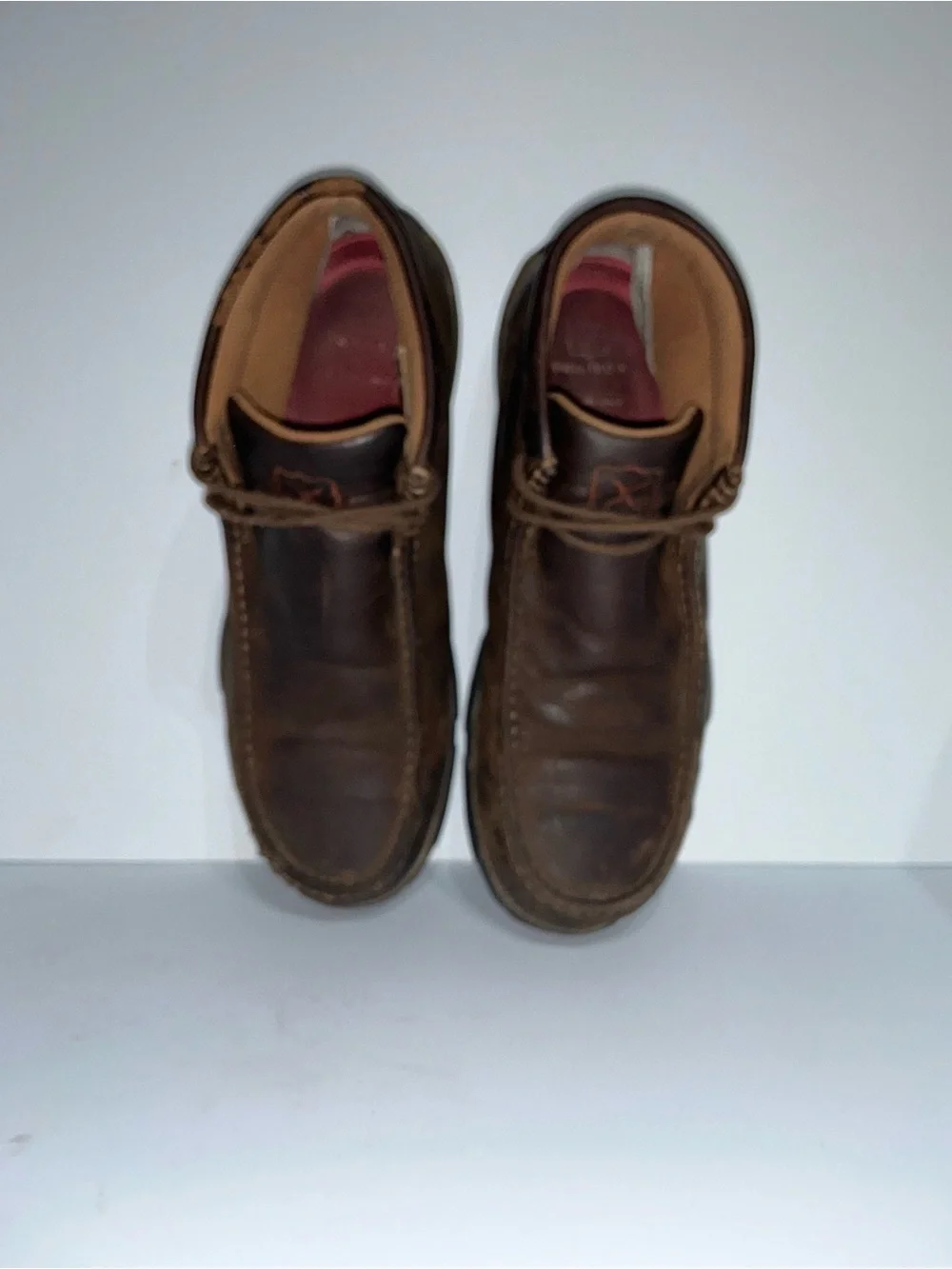 Steal Toe Safety Twisted X Men's Brown Leather Chukka Boots 9.5 western workwear